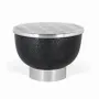 Tables basses - Table basse ronde en aluminium gris foncé - GINER Y COLOMER