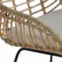 Chairs - Set of 2 rattan and metal chairs - GINER Y COLOMER