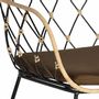 Fauteuils - Lot de 4 fauteuils en rotin et pieds en métal - GINER Y COLOMER
