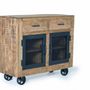 Sideboards - Sideboard in mango wood and natural metal - GINER Y COLOMER