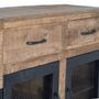 Sideboards - Sideboard in mango wood and natural metal - GINER Y COLOMER