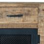 Sideboards - Sideboard in mango wood and natural metal - GINER Y COLOMER