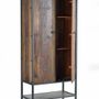 Sideboards - Recycled wood display case and multi-colored metal legs - GINER Y COLOMER