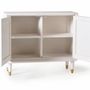 Buffets - Buffet en bois de manguier blanc et détails dorés - GINER Y COLOMER