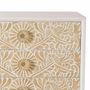 Commodes - Commode en bois de manguier blanc avec détails dorés - GINER Y COLOMER