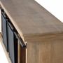 TV stands - TV cabinet in mango wood and legs in natural and gray metal - GINER Y COLOMER