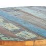 Dining Tables - Dining table in natural acacia wood and black metal legs - GINER Y COLOMER