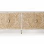 Buffets - Buffet en bois de manguier avec des détails en or blanc - GINER Y COLOMER