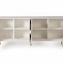 Buffets - Buffet en bois de manguier avec des détails en or blanc - GINER Y COLOMER