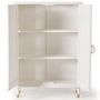 Buffets - Buffet en bois de manguier blanc et détails dorés - GINER Y COLOMER