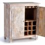 Buffets - Meuble bar en manguier blanc vieilli - GINER Y COLOMER
