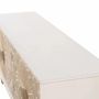 Meubles TV - Meuble TV en manguier blanc avec touches dorées - GINER Y COLOMER