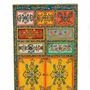 Chests of drawers - Mango wood chest of drawers with hand-painted multi-colored details - GINER Y COLOMER