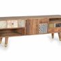 Meubles TV - Meuble TV en manguier noyer clair - GINER Y COLOMER