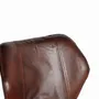 Tabourets - Lot de 2 tabourets en cuir naturel avec pieds en métal - GINER Y COLOMER