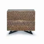 Night tables - Acacia wood bedside table and metal legs - GINER Y COLOMER