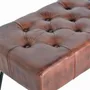 Bancs - Banc en cuir et pieds en métal - GINER Y COLOMER