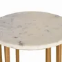 Tables basses - Table d'appoint avec plateau en marbre et pieds dorés - GINER Y COLOMER