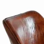 Chaises - Ensemble de 2 chaises en cuir naturel et pieds en métal - GINER Y COLOMER