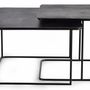 Tables basses - Table basse plateau bronze et pieds métal - GINER Y COLOMER