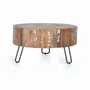 Tables basses - Table basse en bois recyclé et pieds en métal - GINER Y COLOMER