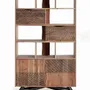 Shelves - Acacia wood shelf and natural-colored metal legs - GINER Y COLOMER
