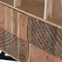 Shelves - Acacia wood shelf and natural-colored metal legs - GINER Y COLOMER