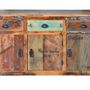 Buffets - Buffet en bois recyclé multicolore - GINER Y COLOMER