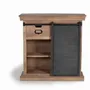 Console table - Mango wood console with sliding door - GINER Y COLOMER
