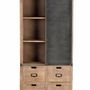 Shelves - Shelf in natural mango wood and metal details - GINER Y COLOMER