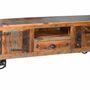TV stands - Exclusive TV cabinet in multicolored recycled wood - GINER Y COLOMER