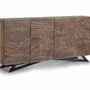 Buffets - Buffet en bois d'acacia et pieds en métal couleur naturelle - GINER Y COLOMER
