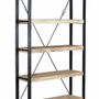Shelves - Shelf in natural and black mango wood - GINER Y COLOMER