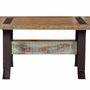 Dining Tables - Exclusive dining table in recycled wood and metal base - GINER Y COLOMER