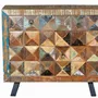 Commodes - Commode exclusive en bois recyclé multicolore - GINER Y COLOMER