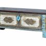 Storage boxes - Chest in blue mango and aged cherry - GINER Y COLOMER