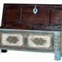 Boîtes de rangement - Coffre en manguier bleu et merisier vieilli - GINER Y COLOMER