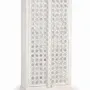 Wardrobe - Mango wood cabinet mirror details in white - GINER Y COLOMER