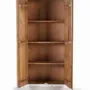Wardrobe - Mango wood cabinet mirror details in white - GINER Y COLOMER