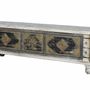 Storage boxes - Mango wood chest and aged white bronze details - GINER Y COLOMER