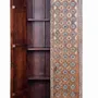 Wardrobe - Mango wood cabinet in walnut and aged gray - GINER Y COLOMER