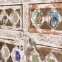 Wardrobe - Mango wood cabinet with ceramic and bronze details - GINER Y COLOMER