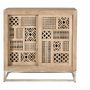 Sideboards - Sideboard in mango wood and natural-colored metal legs - GINER Y COLOMER
