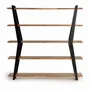 Bookshelves - Acacia wood and metal bookcase - GINER Y COLOMER