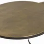 Tables basses - Table basse plateau bronze et pieds métal doré - GINER Y COLOMER