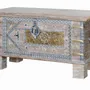 Boîtes de rangement - Coffre ancien en bois de manguier blanc - GINER Y COLOMER