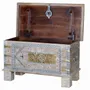 Boîtes de rangement - Coffre ancien en bois de manguier blanc - GINER Y COLOMER