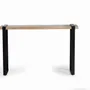 Console table - Acacia wood and metal console - GINER Y COLOMER