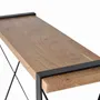 Console table - Acacia wood and metal console - GINER Y COLOMER