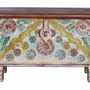 Storage boxes - Walnut-colored mango wood chest - GINER Y COLOMER